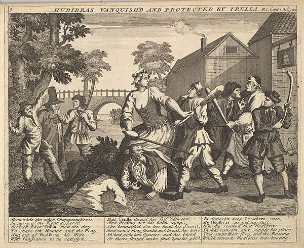 After William Hogarth:Hudibras Vanquish'd and Protected by T-16x12