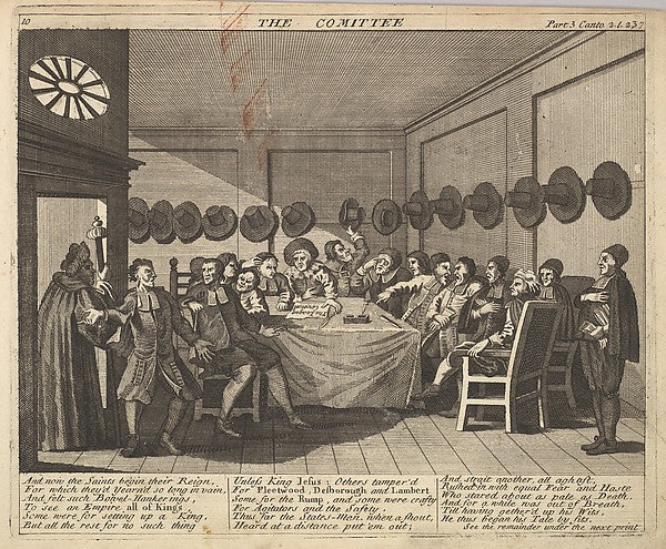 After William Hogarth:The Committee 1725–30 -16x12