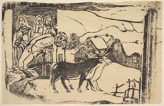 Le Calvarie Breton 1898–99-Paul Gauguin,16x12"(A3) Poster