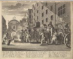 After William Hogarth:Burning the Rumps at Temple Bar 1725–3-16x12"(A3) Poster