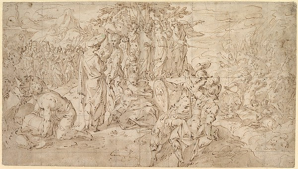 The Destruction of the Pharaoh’s Army late 16th–early 17th cen,  Poster Print Wall Art