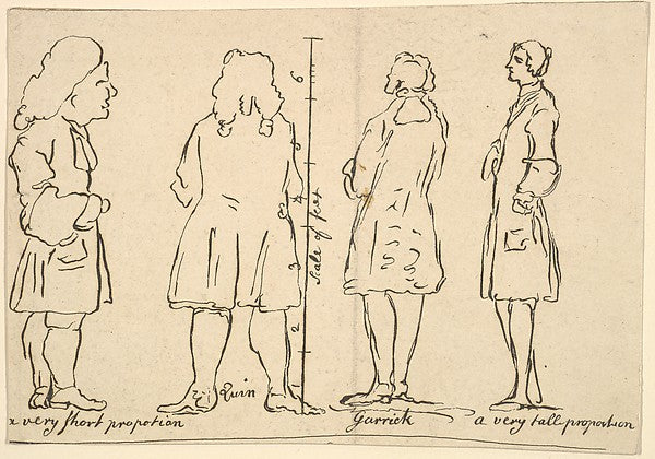 Sketches of Quin and Garrick May 12, 1797-After William Hogart,  Poster Print