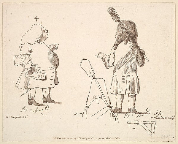 Caricatures of Lord Melcombe and Lord Winchelsea December 22, ,  Poster Print