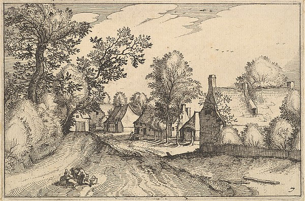 Claes Jansz. Visscher , After The Master of the Small Landsc-16x12"(A3) Poster