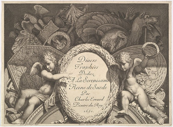 Polidoro da Caravaggio ,René Lochon:Title page of Divers Tro-16x12"(A3) Poster