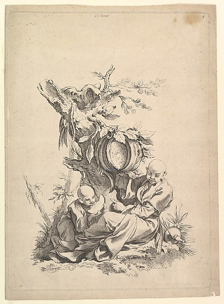 Taste 18th cent-Chez Huquier,After François Boucher ,  Poster Print Wall Art