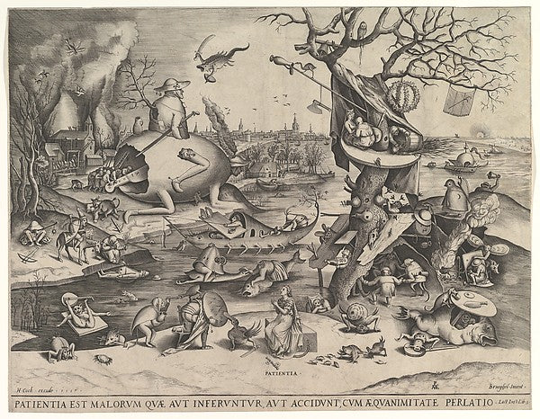 Patience  1557-After Pieter Bruegel the Elder  c1525–1569 Brus,  Poster Print Wall Art