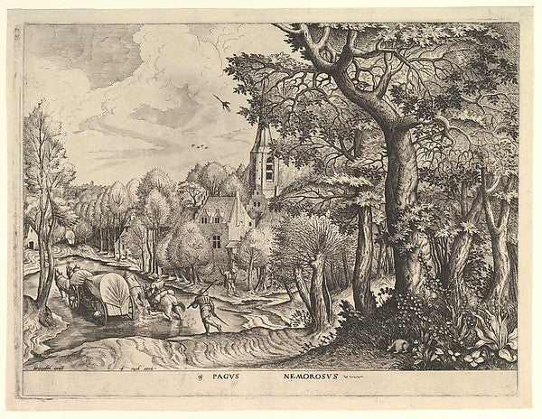 Wooded Region  from The Large Landscapes c1555–56-After Pieter,16x12"(A3)Poster