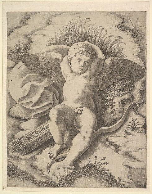 Cupid Sleeping 16th cent-Anonymous, Italian, 16th cent, After , Poster Print
