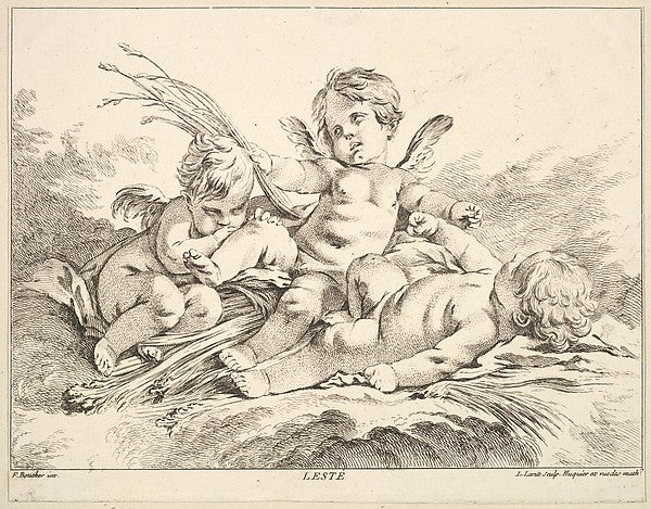 Summer-Louis Félix de La Rue, After François Boucher ,  Poster Print Wall Art