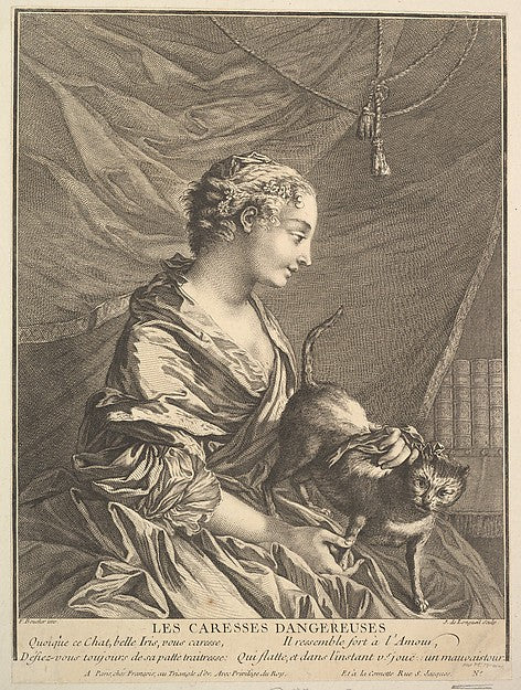 Dangerous Caresses-Joseph de Longueil, After François Boucher ,  Poster Print Wall Art