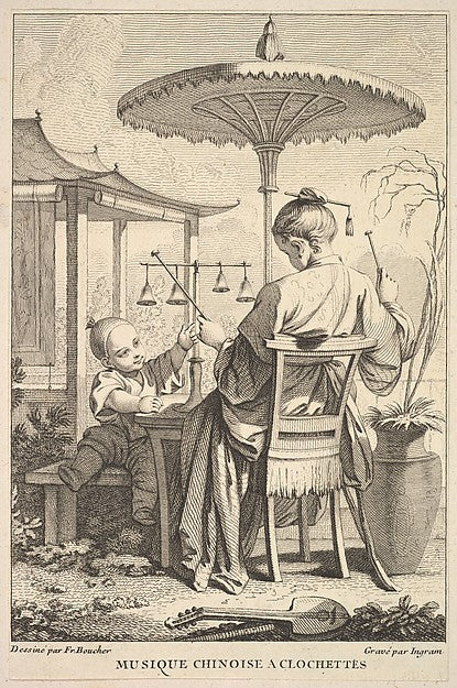 Chinese Bell Music 1741–63-John Ingram, After François Boucher,  Poster Print Wall Art