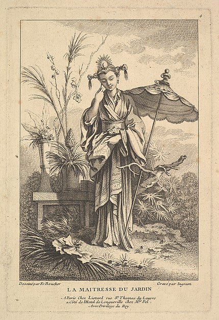 The Master Gardener 1741–63-John Ingram, After François Bouche,  Poster Print Wall Art
