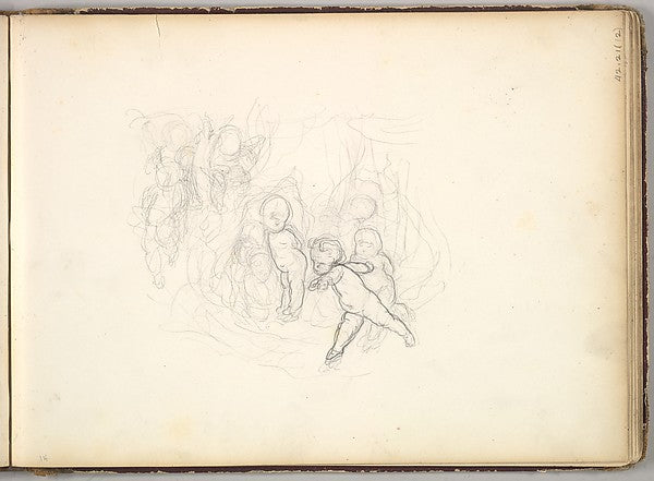 Frederic, Lord Leighton:A Group of Children c1849-16x12"(A3) Poster