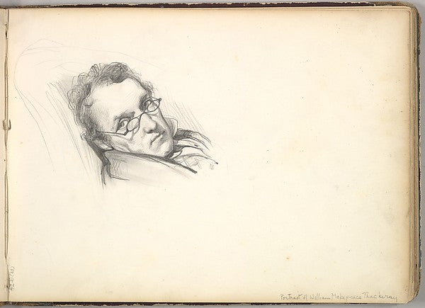 Frederic, Lord Leighton:William Makepeace Thackeray c1850-16x12"(A3) Poster