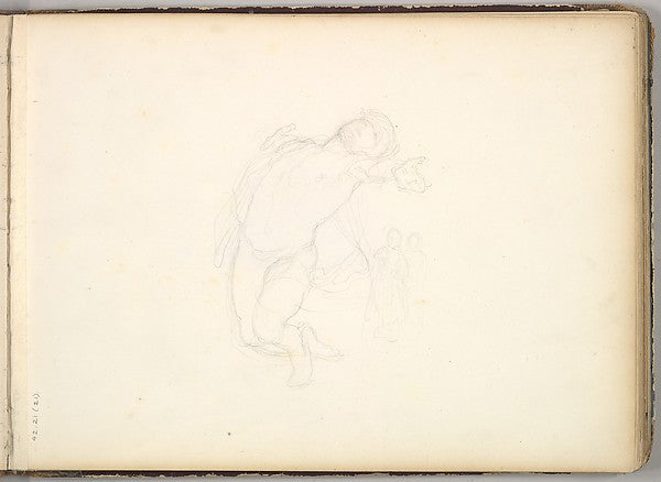 Frederic, Lord Leighton:Male Figure Study c1849-16x12"(A3) Poster