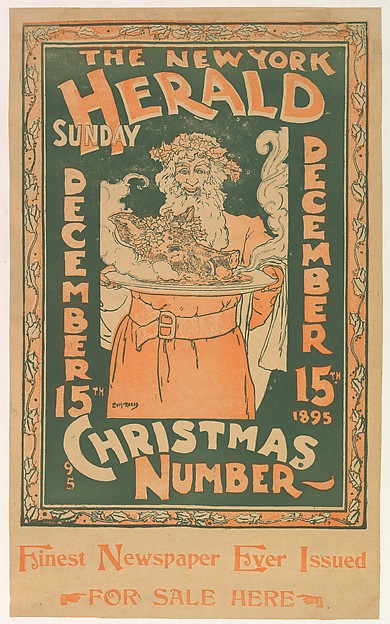 The New York Herald: Sunday  December 15 1895-Louis John Rhead, Poster Print