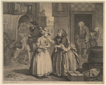 William Hogarth:A Harlot's Progress Plate 1 before April 173-16x12"(A3) Poster