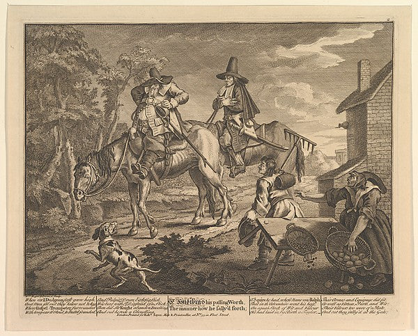 William Hogarth:Sr. Hudibras His Passing Worth The Manner Ho-16x12