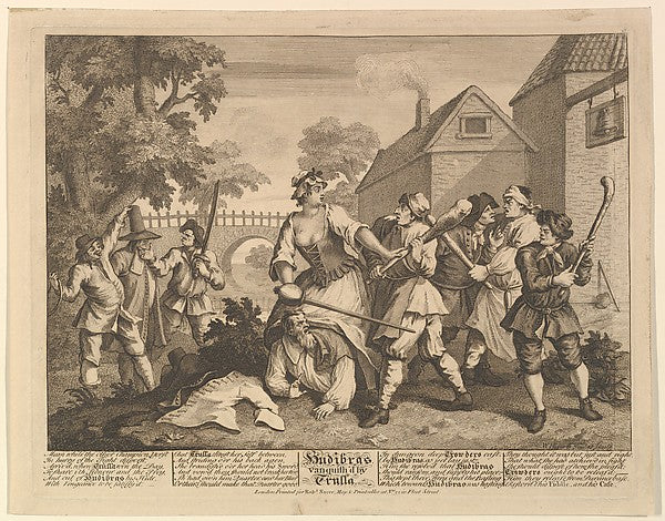 William Hogarth:Hudibras Vanquished by Trulla 1725–68-16x12