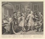 William Hogarth:A Rake's Progress Plate 2 June 25, 1735-16x12"(A3) Poster