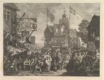 William Hogarth:Southwark Fair 1734, vintage artwork, 16x12"(A3) Poster Print