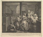 William HogarthA Rake's Progress Plate 5 June 25, 1735-16x12"(A3) Poster