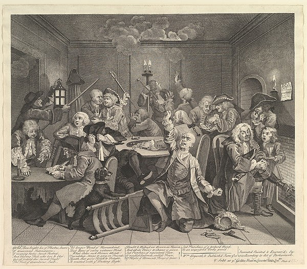 William HogarthA Rake's Progress Plate 6 June 25, 1735-16x12