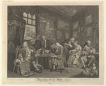 After William Hogarth:Marriage A-la-Mode Plate I April 1745-16x12"(A3) Poster