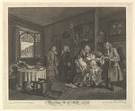 After William Hogarth:Marriage A-la-Mode Plate VI April1745-16x12"(A3) Poster