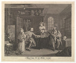 After William Hogarth:Marriage A-la-Mode Plate III April 174-16x12"(A3) Poster