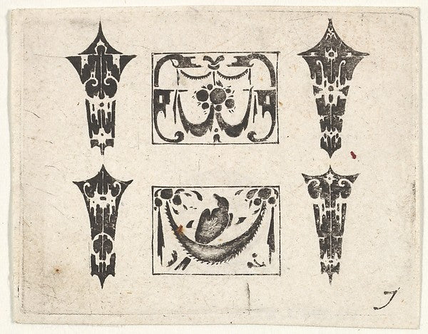 After Hans de Bull:Blackwork Print with Two Horizontal Panel-16x12"(A3) Poster