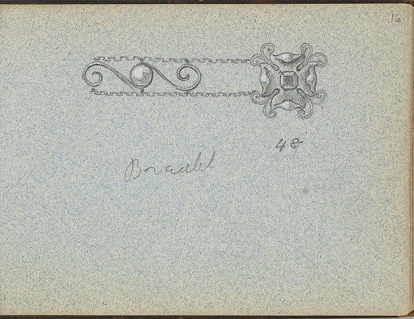 Edgar Gilstrap Simpson ):Design for a Bracelet 1899-16x12"(A3) Poster