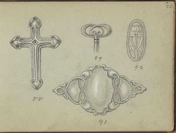 Edgar Gilstrap Simpson ):Four Designs Including a Cross and -16x12"(A3) Poster