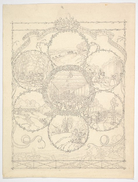 Hermann Kestner:Design Illustrating an Excursion to the Coun-16x12"(A3) Poster