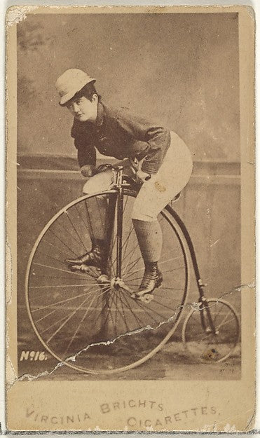 :Card 16 from the Girl Cyclists series for Virginia Brights -16x12"(A3) Poster