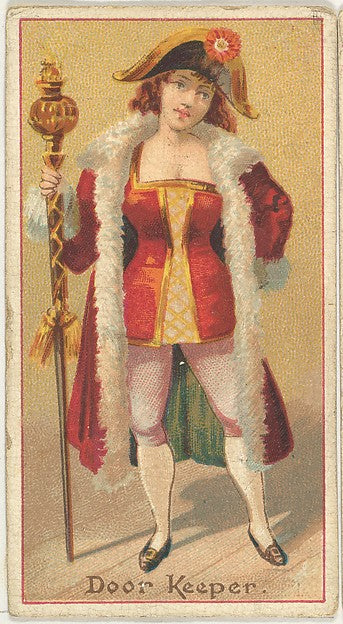 :Door Keeper from the Occupations of Women series for Frishm-16x12"(A3) Poster