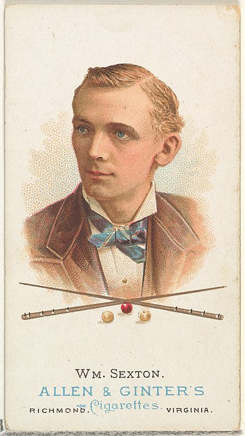 :William Sexton Billiard Player from World's Champions Serie-16x12"(A3) Poster