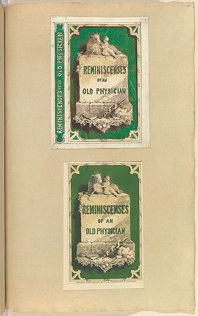 Design and Proof for Bookcover  Reminiscenses of an Old Physic,  Poster Print Wall Art