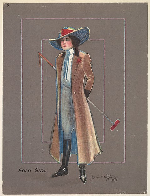 Hamilton King:Polo Girl from the series "Hamilton King Girls-16x12"(A3) Poster