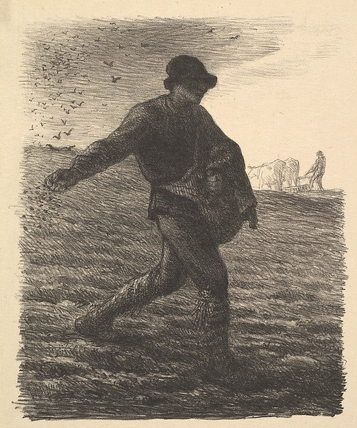 The Sower 1851-Jean-François Millet, Poster Print
