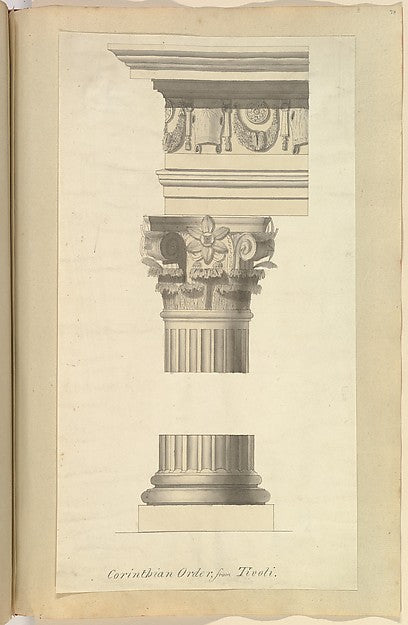 Corinthian Order from Tivoli 1845–70-Alfred Henry Forrester [A,  Poster Print Wall Art
