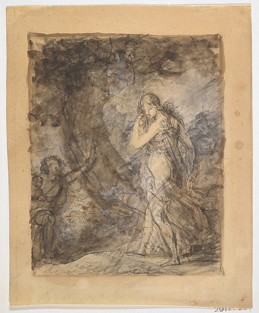 baron François Gérard :Daphnis Running toward Chloe-16x12"(A3) Poster