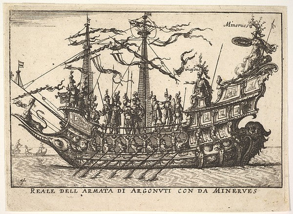 After Remigio Cantagallina :The Argonauts led by Minerva  fr-16x12"(A3) Poster