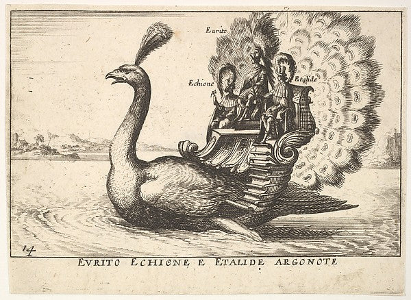 After Remigio Cantagallina :Plate 14: The Argonauts Eurytus -16x12"(A3) Poster
