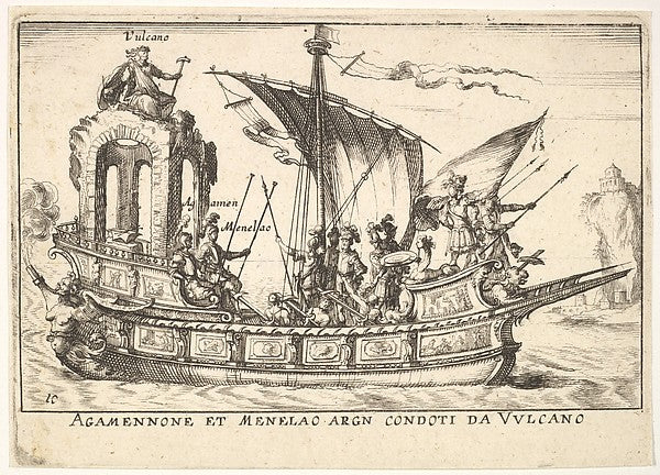 After Remigio Cantagallina :Plate 10: Agamemnon and Menelaus-16x12"(A3) Poster