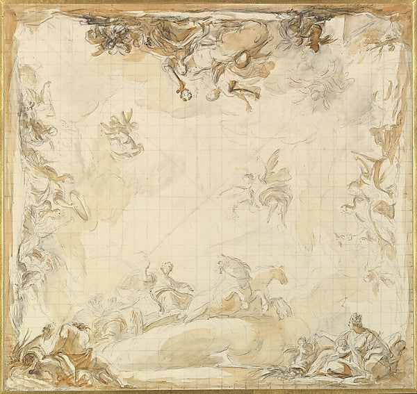 Design for a Ceiling 1739–1819-Mariano Salvador de Maella,16x12"(A3)Poster