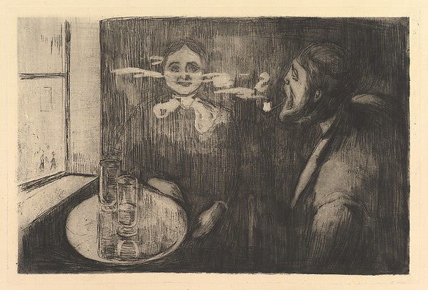 Tête-à-tête 1894-Edvard Munch,16x12"(A3) Poster