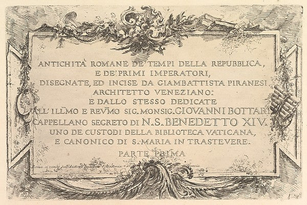 Title page: Roman Antiquity of the Time of the Republic and th,16x12