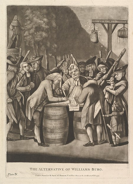 The Alternative of WIlliams-Burg February 16, 1775-Attributed , Poster Print